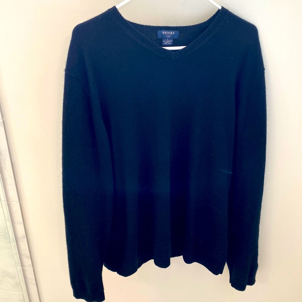 Brooks brothers men’s cashmere black sweater